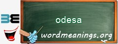 WordMeaning blackboard for odesa